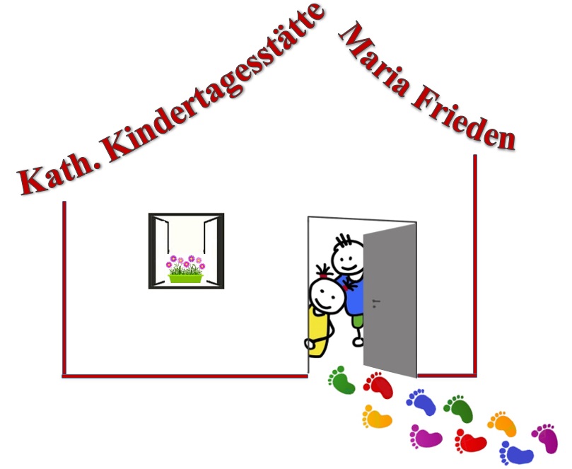 Logo Kita Maria Frieden Es ist das Logo der Kita Maria Frieden abgebildet